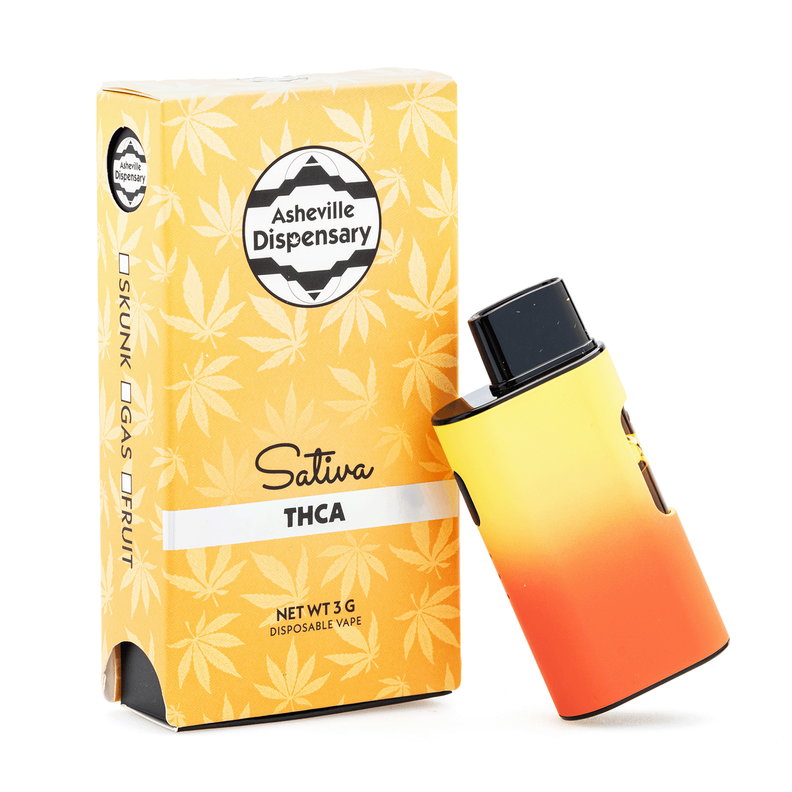 Asheville Dispensary 3 gram THCa Disposable Vape - Skunk